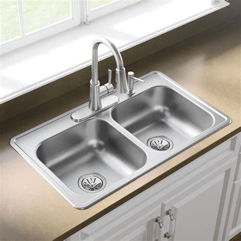 33 x 19 drop-in kitchen sink single bowl